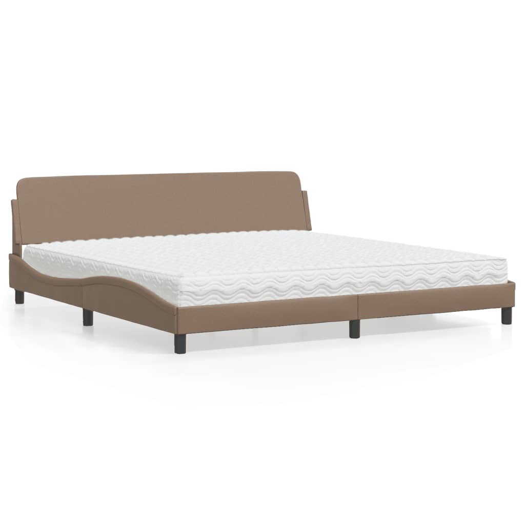 Bett mit Matratze "Dover" Schwarz 80x200 cm Kunstleder