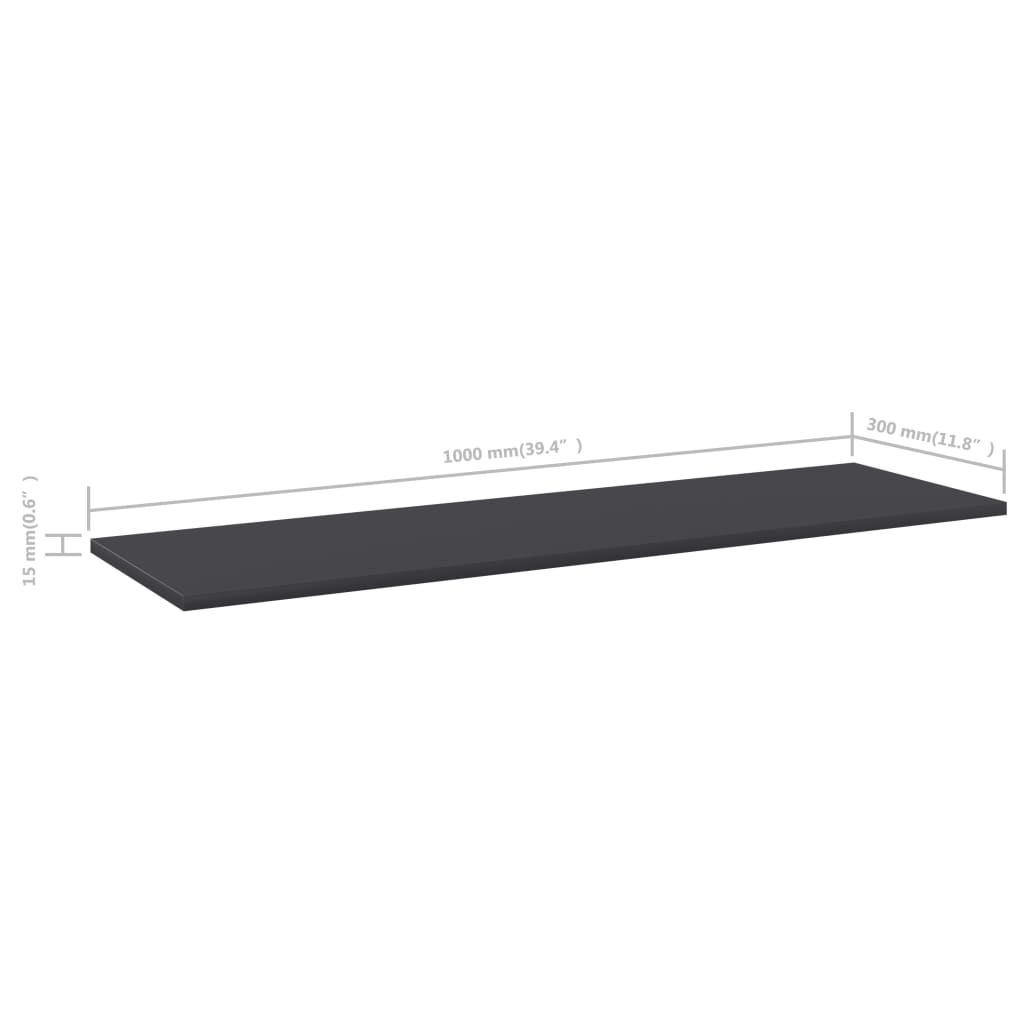 Bücherregal-Bretter 4 Stk. Weiß 40x10x1,5 cm Holzwerkstoff
