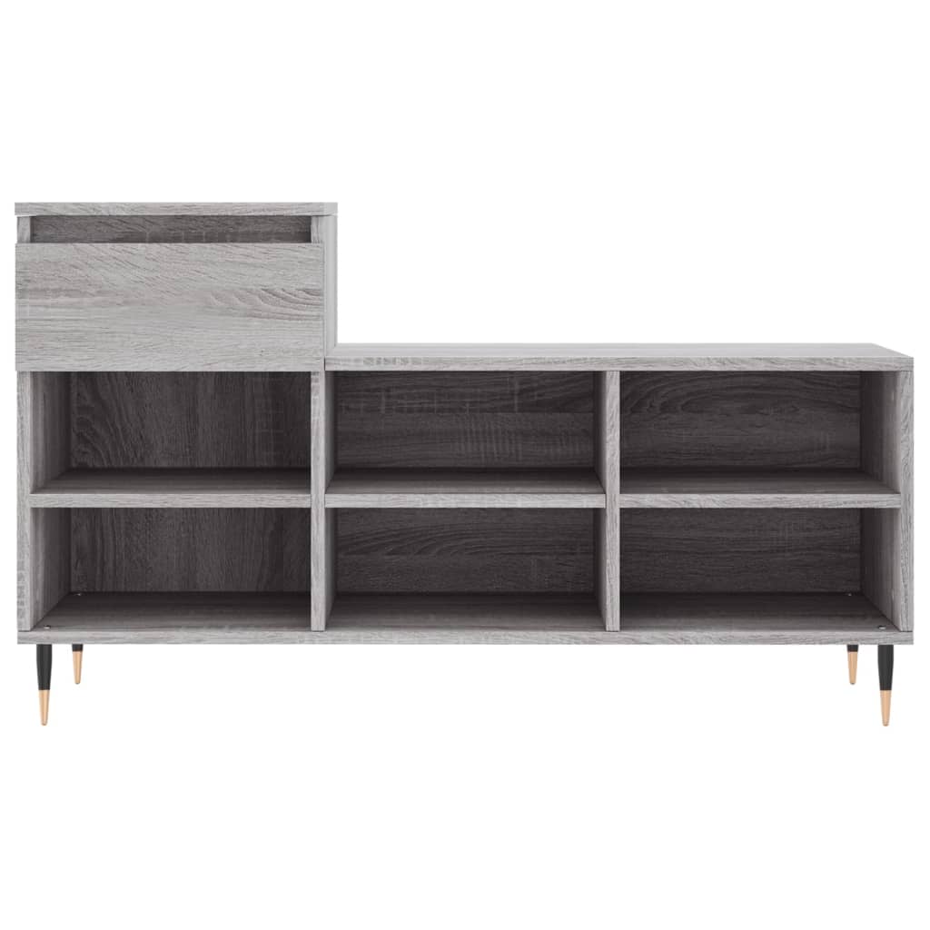 Schuhregal Weiß 102x36x60 cm Holzwerkstoff