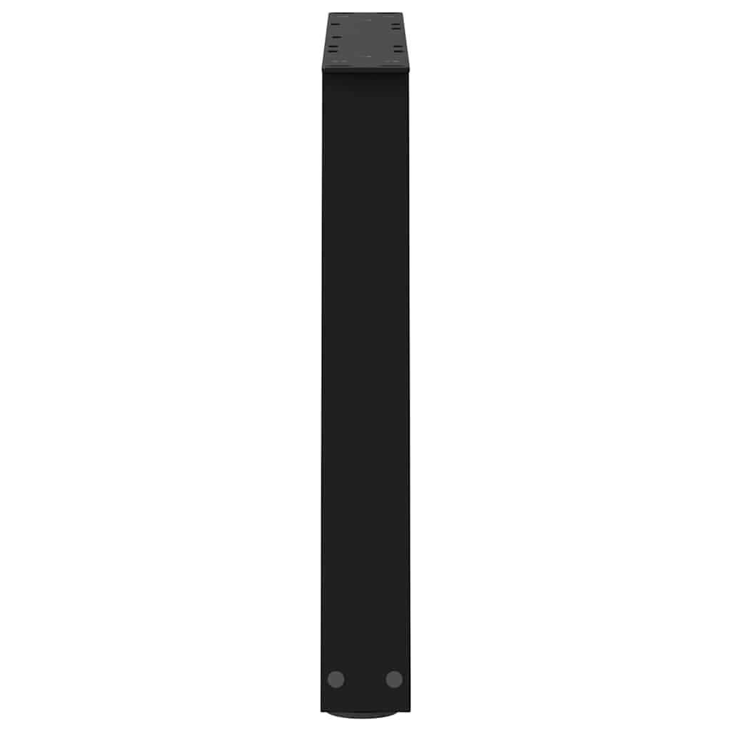 Couchtischbeine V-Form 2 Stück Schwarz 30x(30-31,3) cm Stahl
