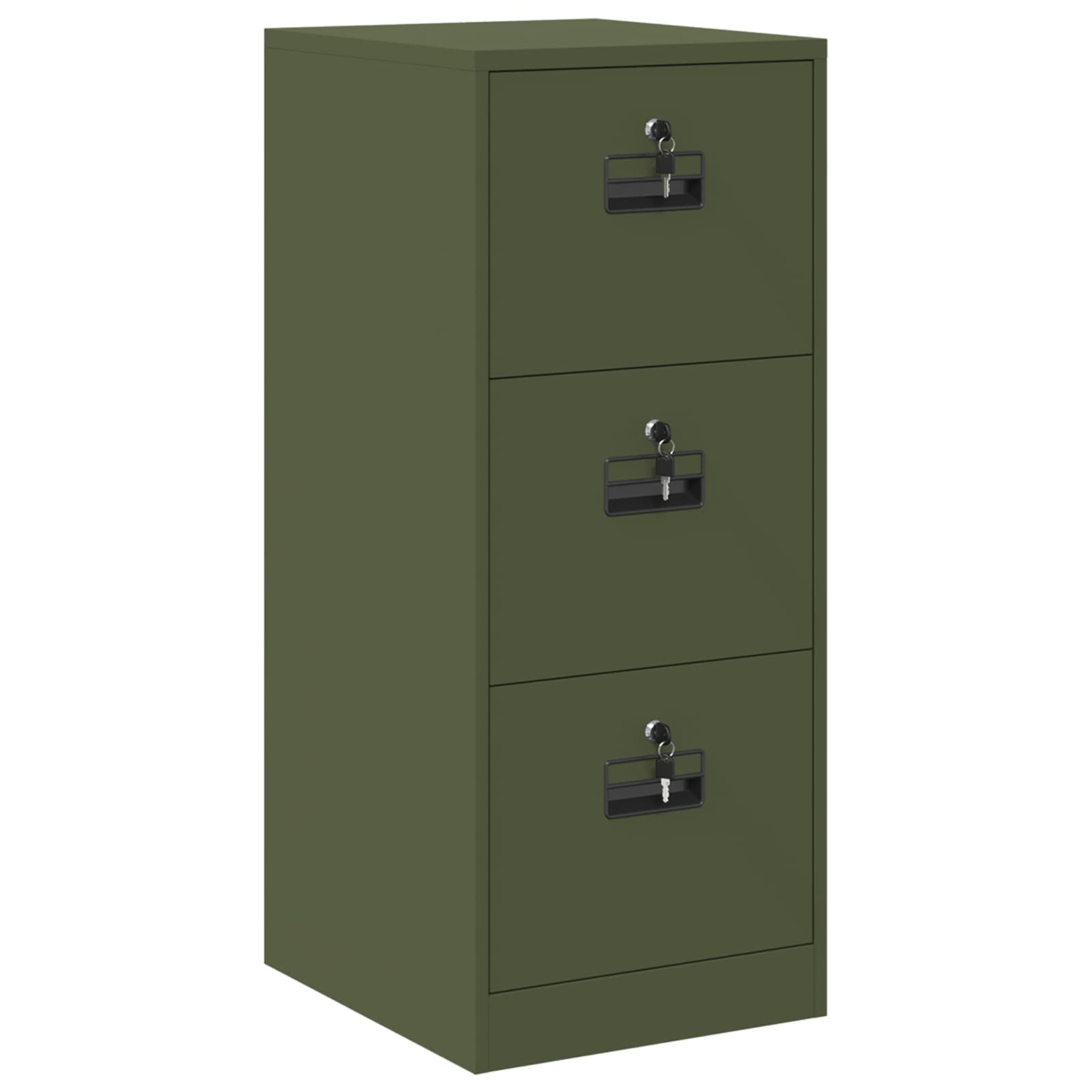 Aktenschrank 2 pcs Schwarz 44 x 50 x 139 cm Kaltgewalzter Stahl
