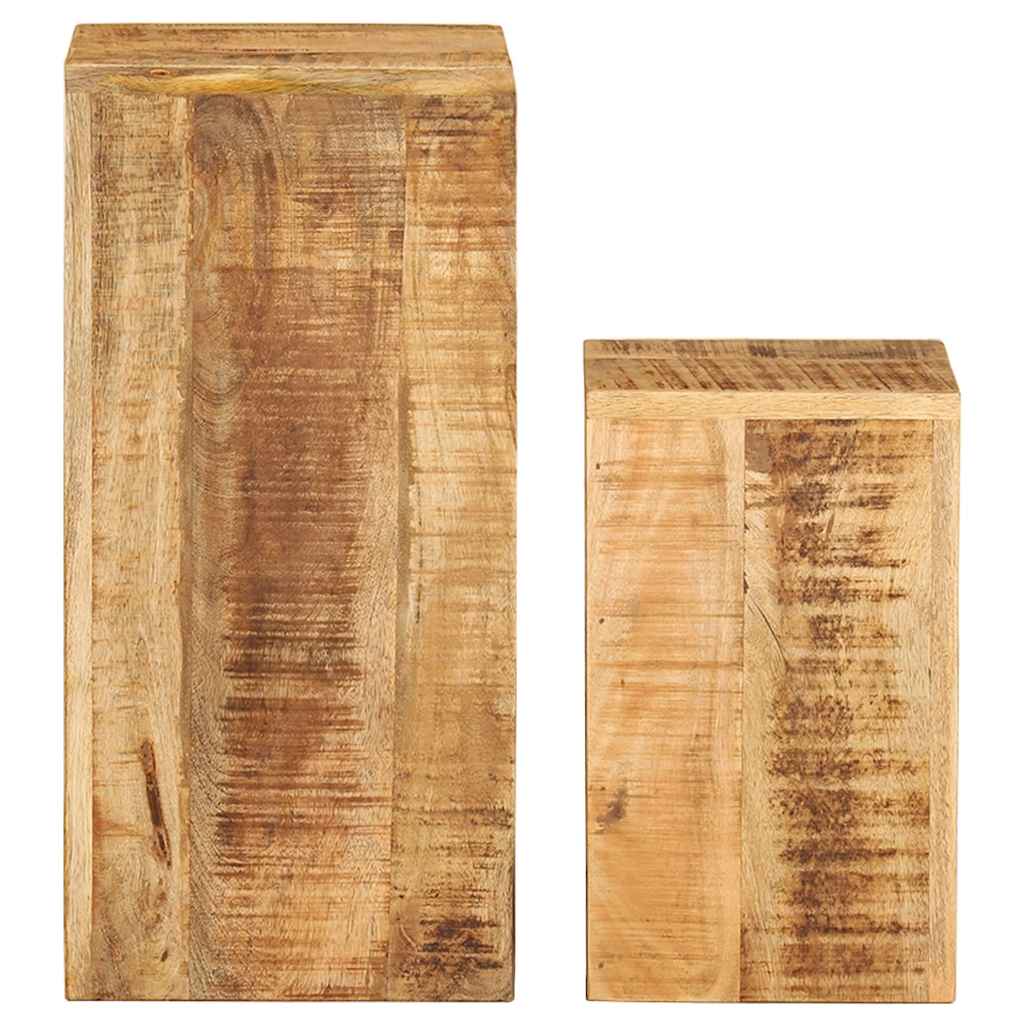 3-teilige Blumentreppe Massivholz Akazie Braun