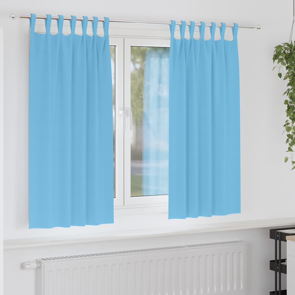 Verdunkelungs-Vorhänge mit Ringen 2 pcs Beige 140 x 140 cm