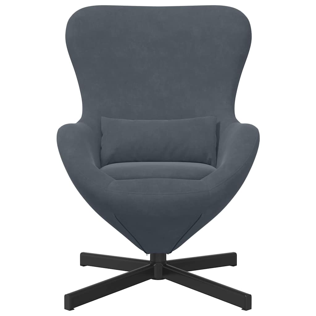Eiersessel Blau 63 x 73 x 90 cm Samt