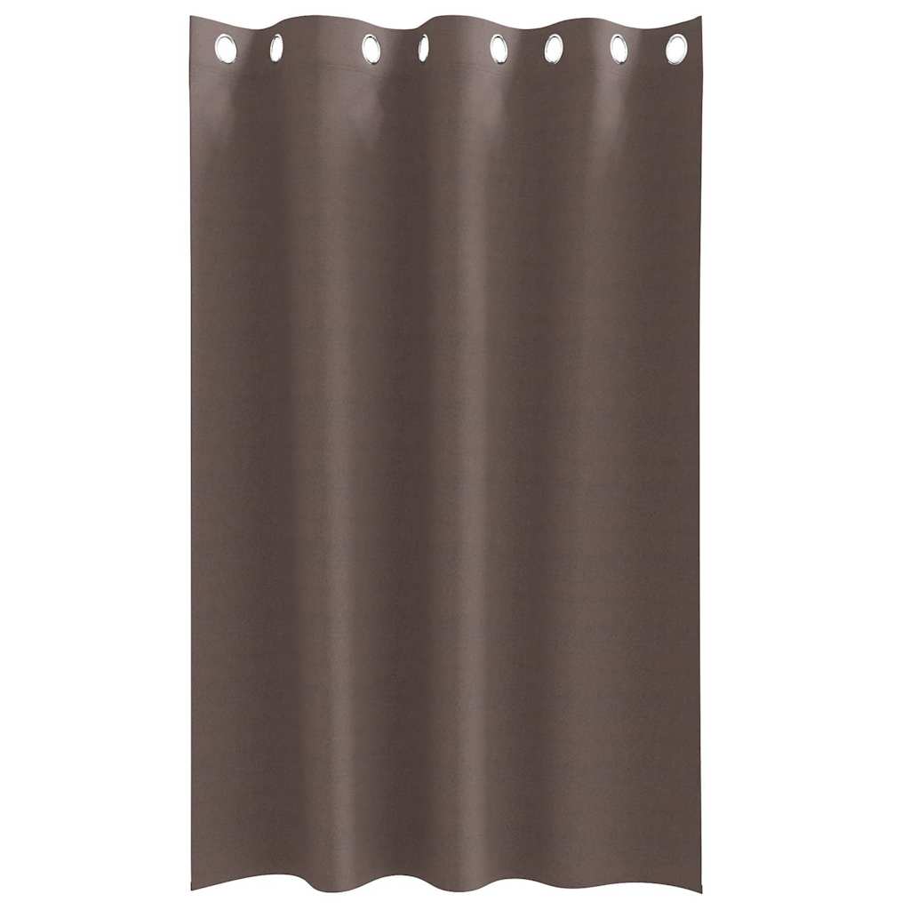 Verdunkelungs-Vorhänge mit Ringen 2 pcs Beige 140 x 140 cm