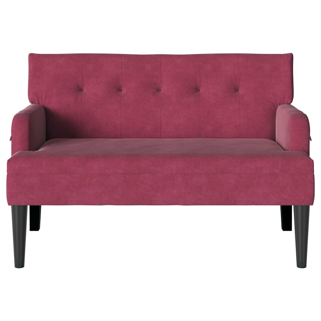 Chesterfield Bank Hellgrau 112 x 65,5 x 75 cm Samt