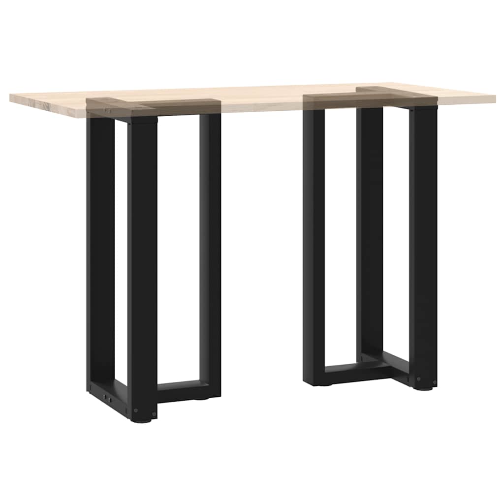 Couchtischbeine T-Form 2 Stk. Schwarz 30x25x(30-31) cm Stahl