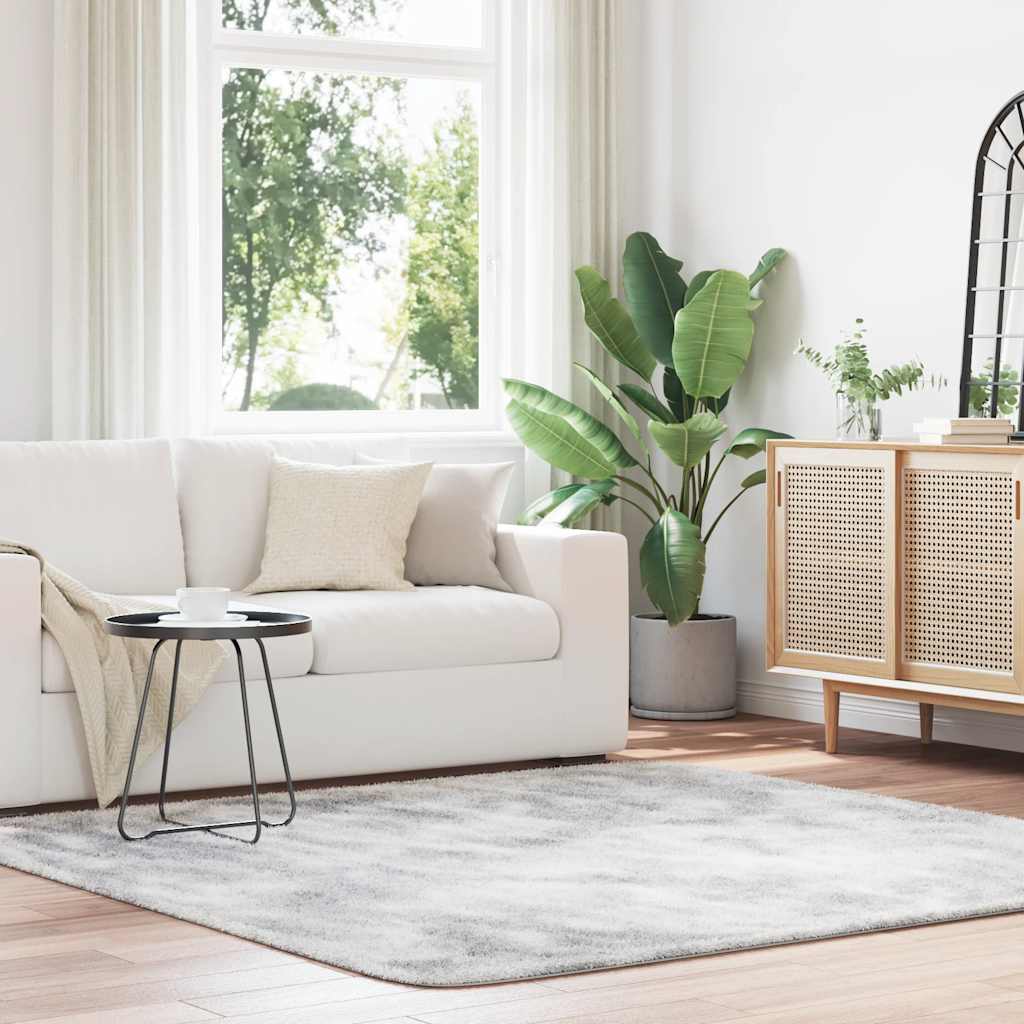 Teppich Shaggy Hochflor NAVARRA Beige 60x100 cm Polyester