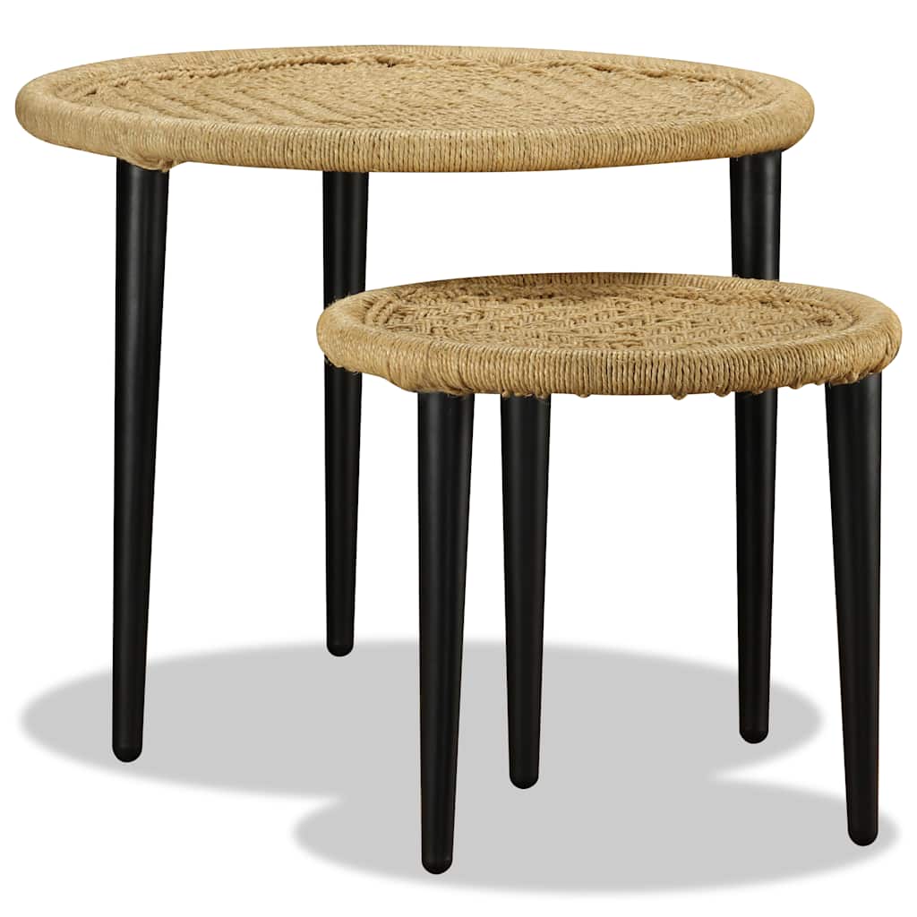 2-tlg. Couchtisch-Set Chindi-Details Mehrfarbig