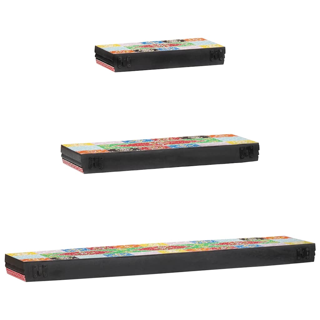 Wandregale Mehrfarbig 40 x 20 x 6 cm Massivholz Mango