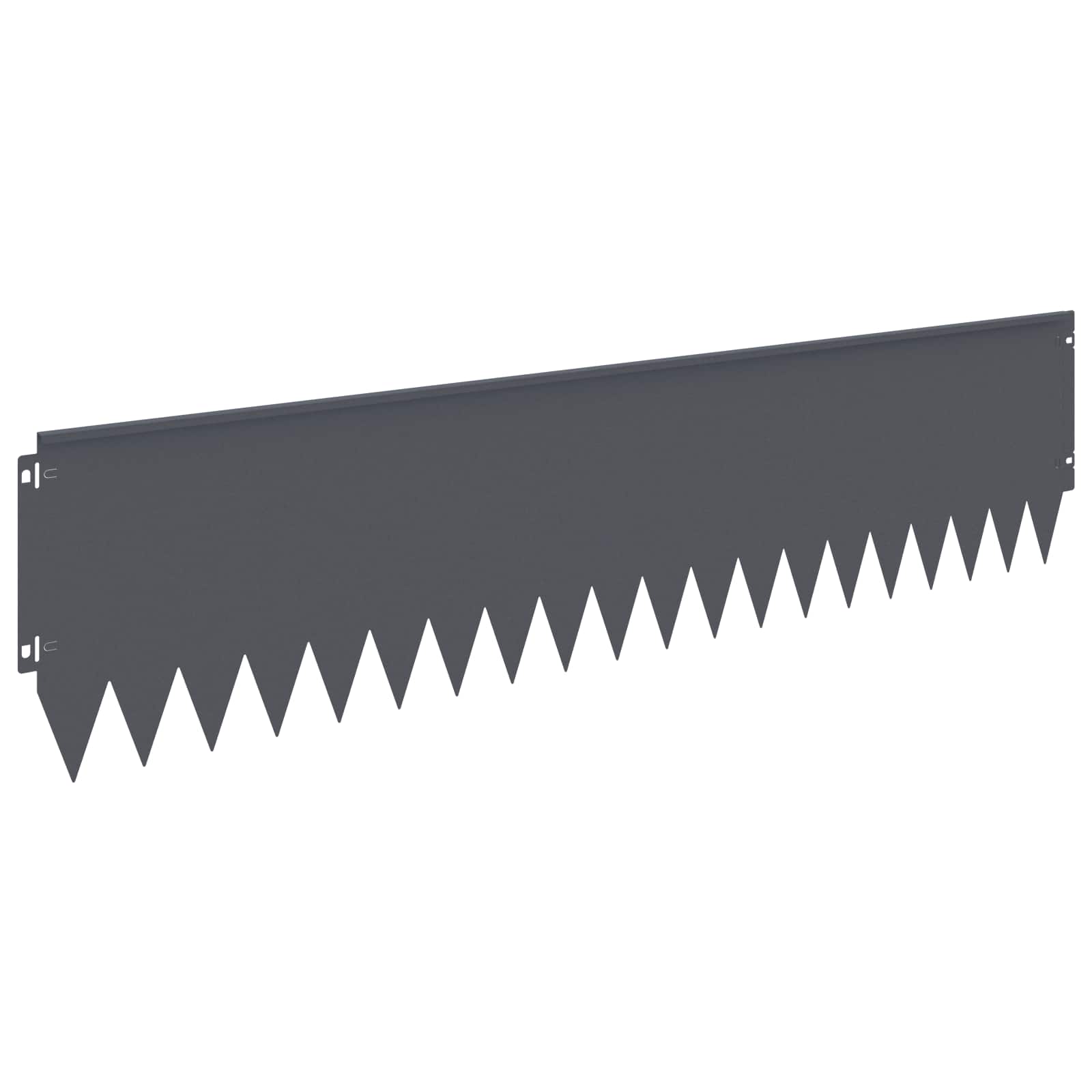 Raseneinfassung 10 pcs 103 x 10 cm Stahl Schwarz