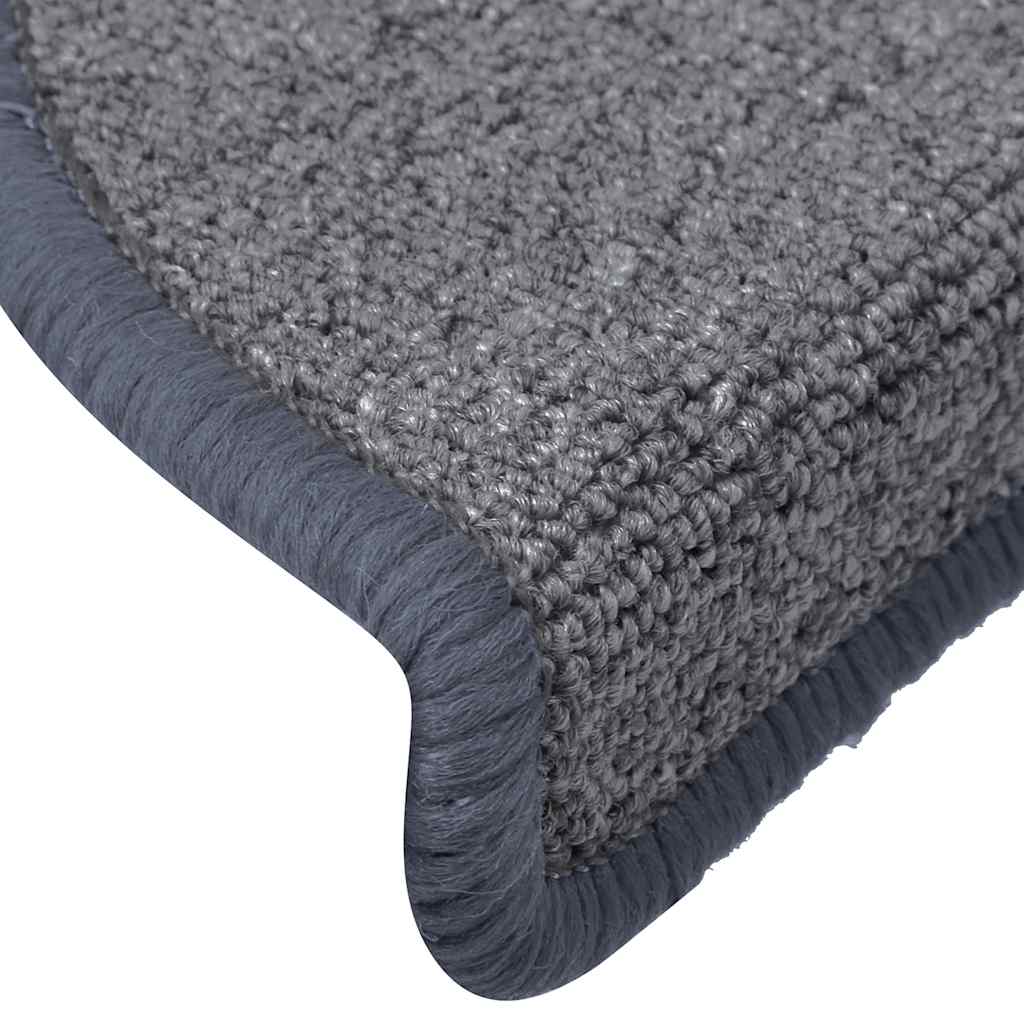Stufenmatten 15 Stk. 56x17x3 cm Anthrazit Halbrund