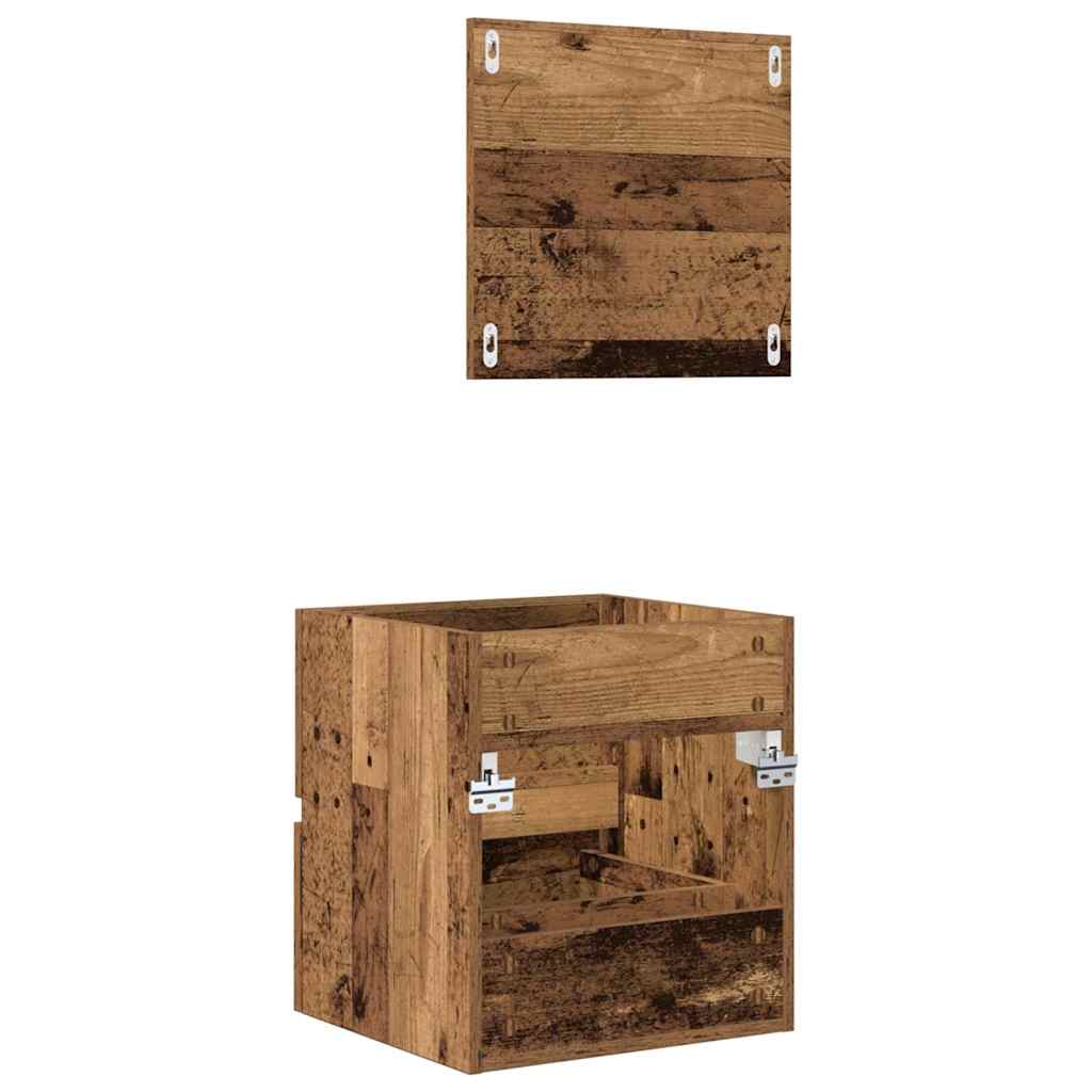 Badschrank mit Spiegel Weiß Holzwerkstoff