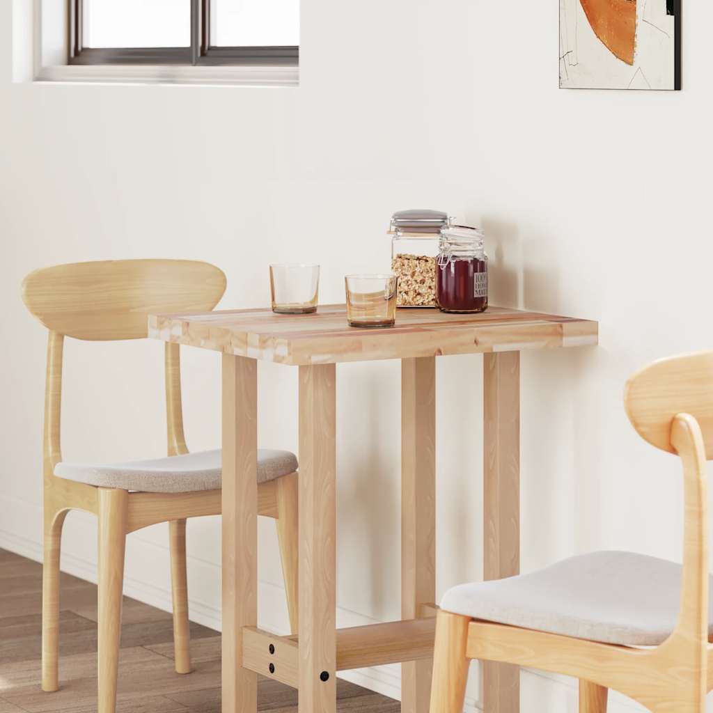 Tischplatte Rechteckig 60x50x2 cm Massivholz Akazie