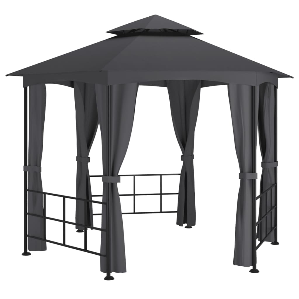 Pavillon mit Seitenwänden 3,1x2,7 m Creme
