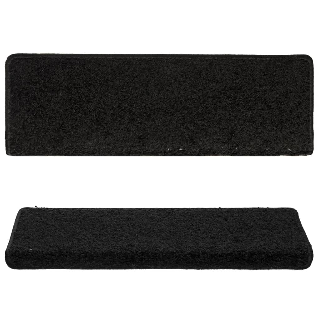 Stufenmatten 15 Stk. 65x21x4 cm Grau Rechteckiger Rand