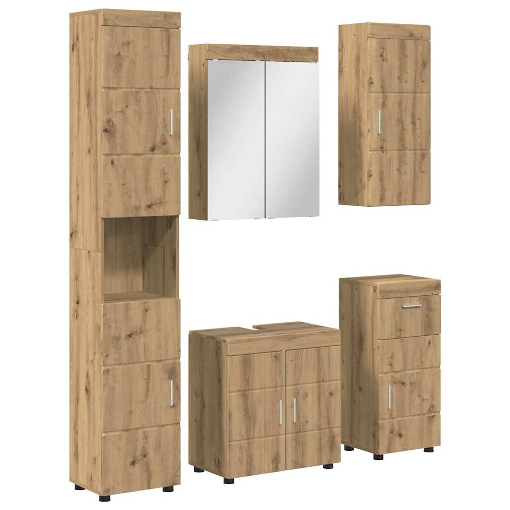 Badezimmermöbel-Set TULUM 2 pcs Weiß 60 x 34 x 63 cm