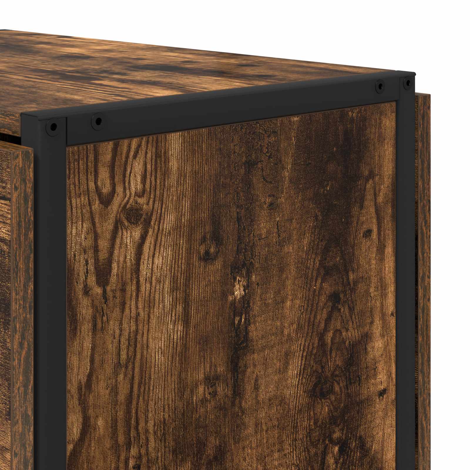 Esstisch 144 x 60 x 75 cm Holzwerkstoff Schwarze Eiche