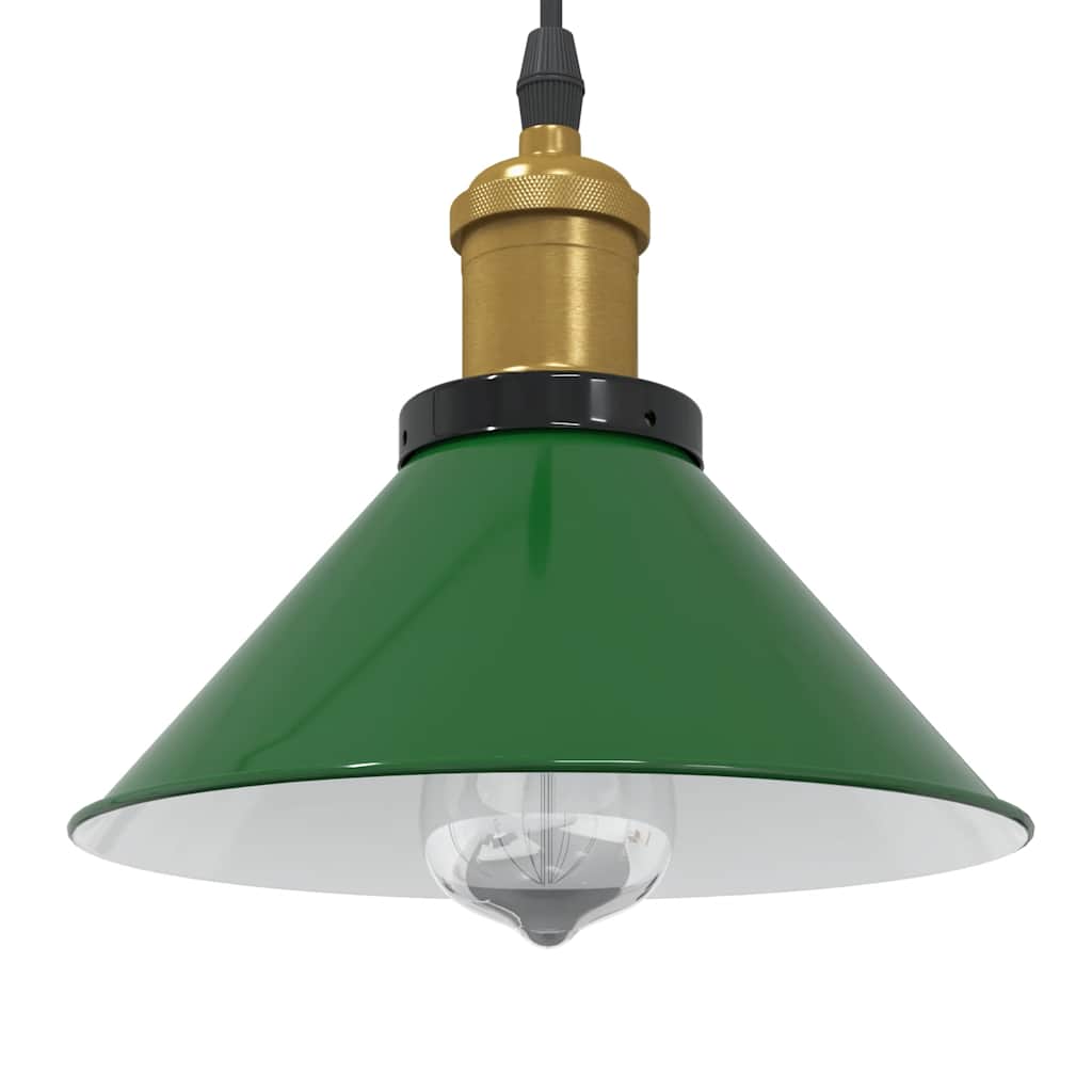 Pendelleuchte Höhenverstellbar E27 Schwarz Glänzend Ø 22 cm