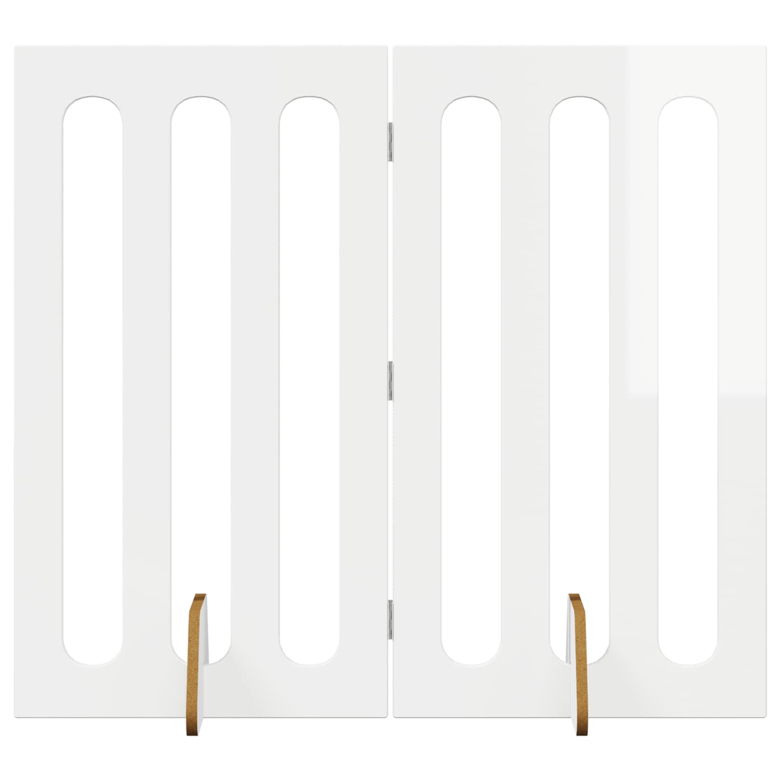 Faltbarer Haustierzaun 2 pcs Weiß 100,5 x 38 x 70 cm
