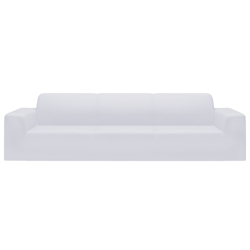 Stretch-Sofahusse Schwarz Polyester-Jersey