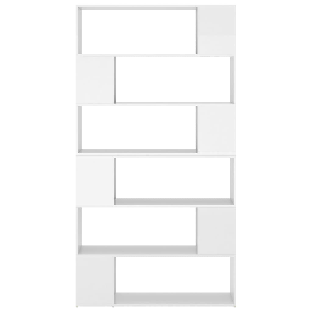 Bücherregal Raumteiler Weiß 100x24x188 cm