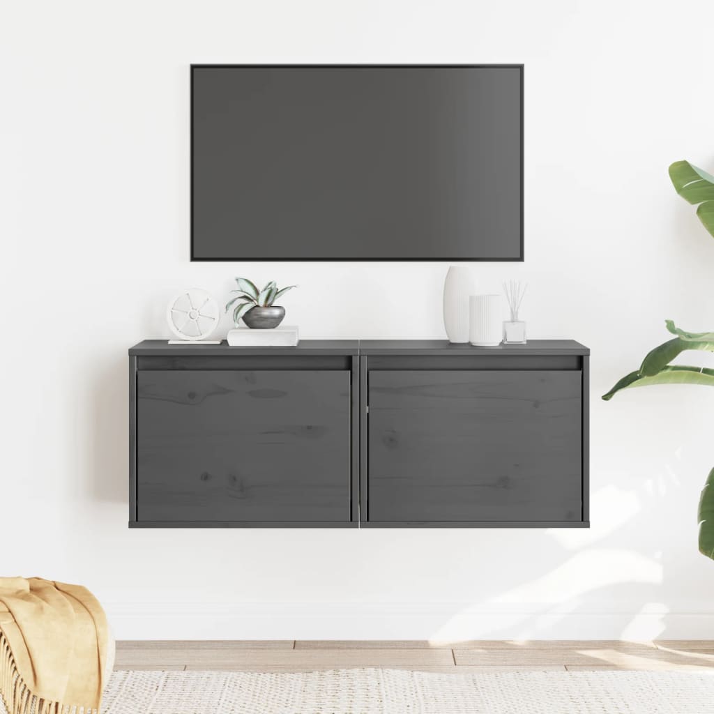 Wandschrank 45x30x35 cm Massivholz Kiefer