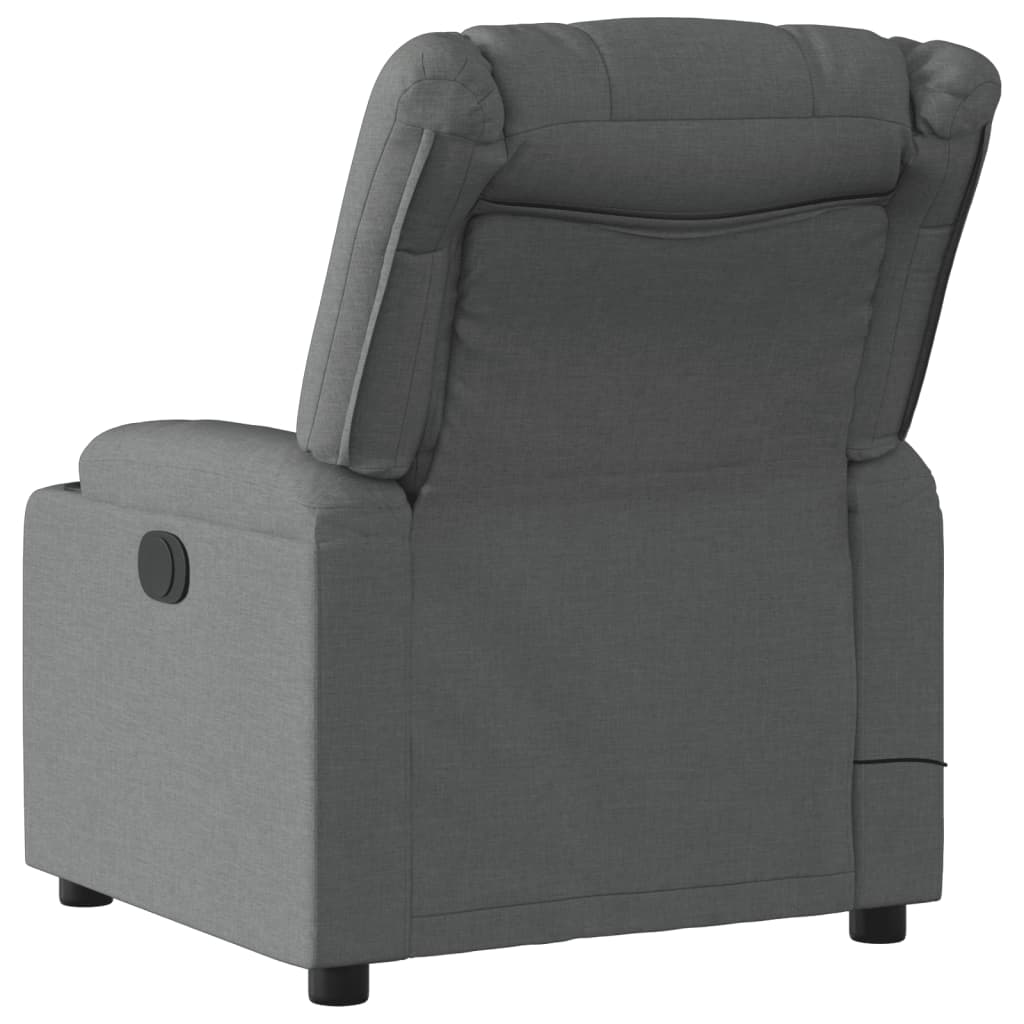 Massage-Relaxsessel Hellgrau Stoff