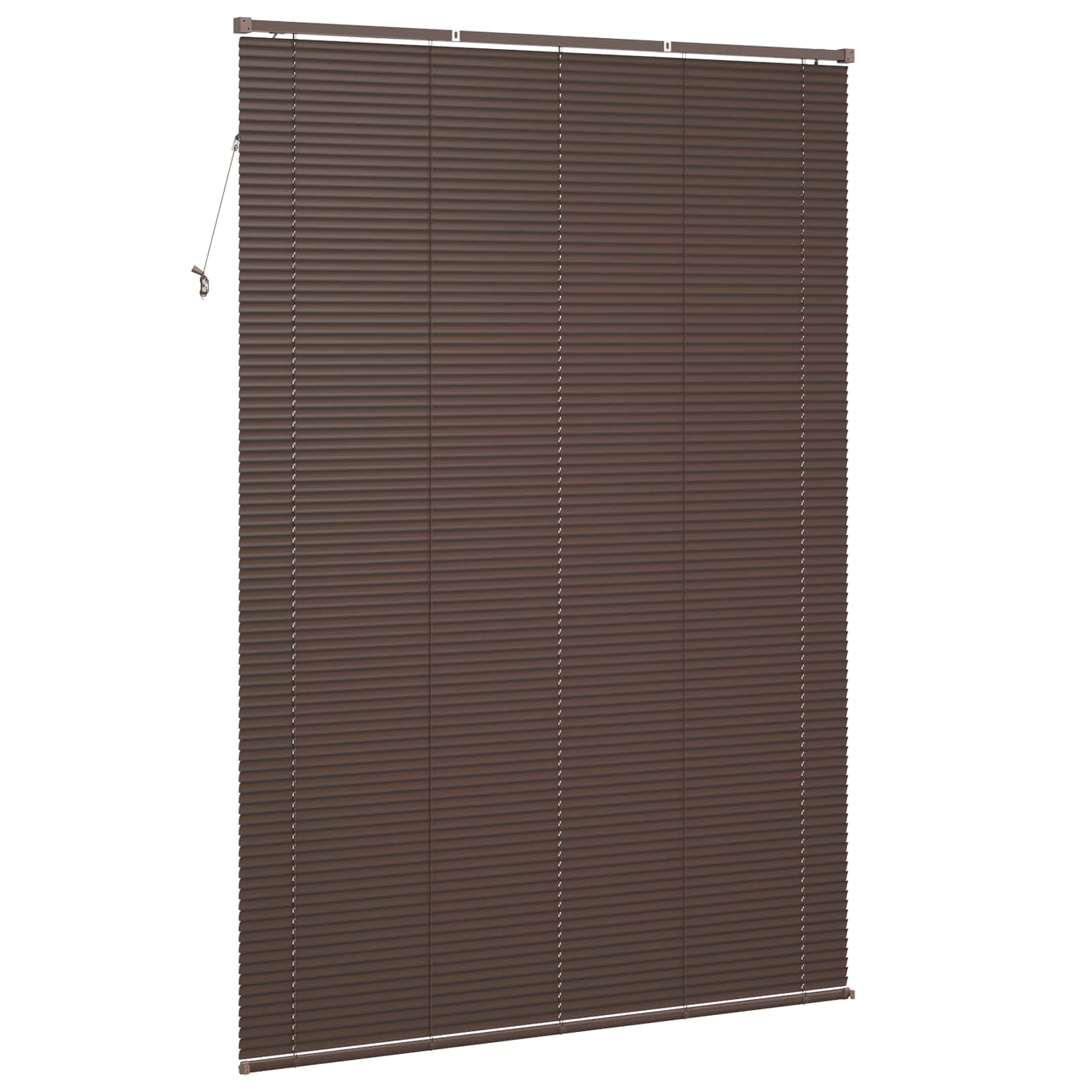 Jalousie Silber Grau 150 x 40 cm 25 mm PVC