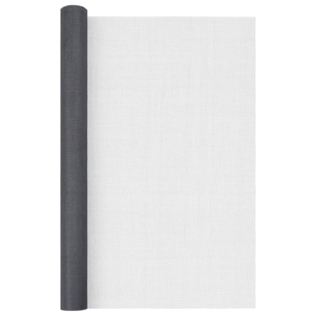 Fiberglas Mesh-Rolle Insektenschutzgitter Tür/Fenster 100 x 500 cm schwarz