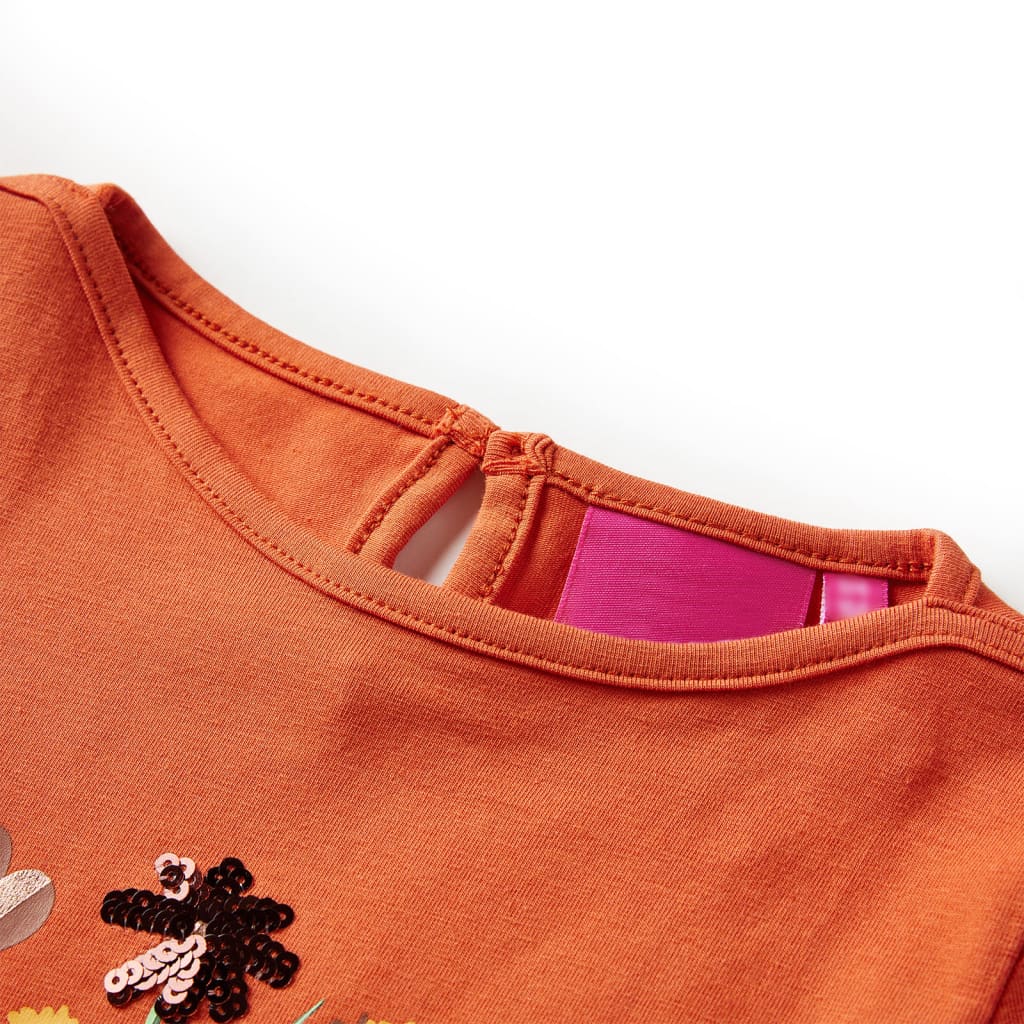 Kinder-Langarmshirt Altrosa 92