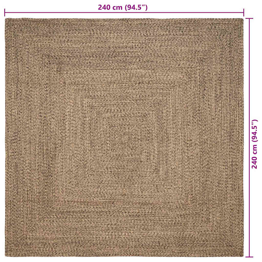 Bereichsteppiche Natürlich und Weiß 60 x 110 cm Jute