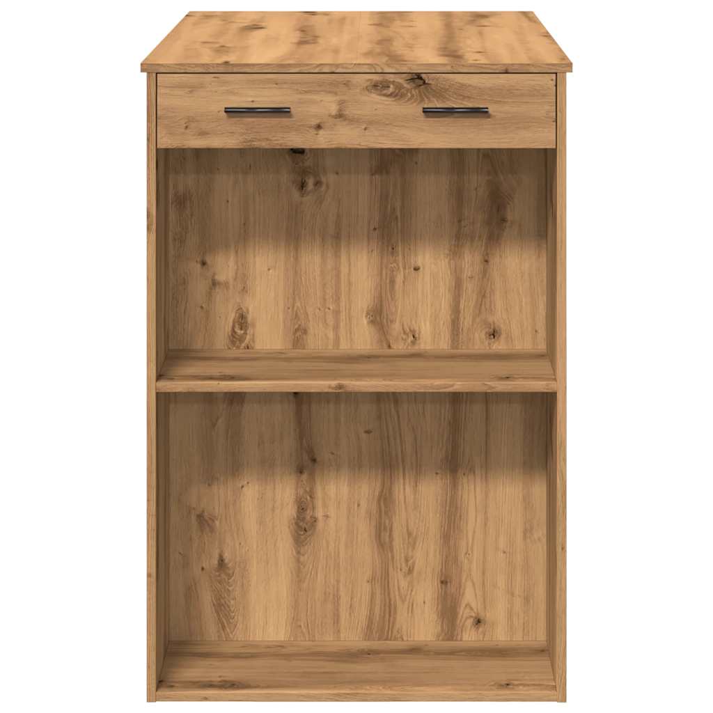 Bartisch Weiß 102x70x103,5 cm Holzwerkstoff