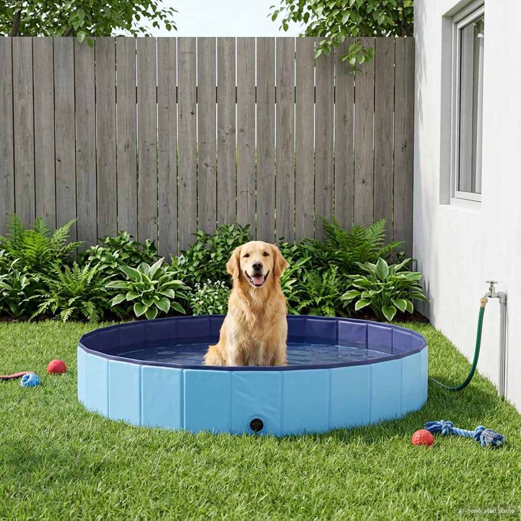 Hundepool Rot Ø200 x 30 cm Dicker PVC