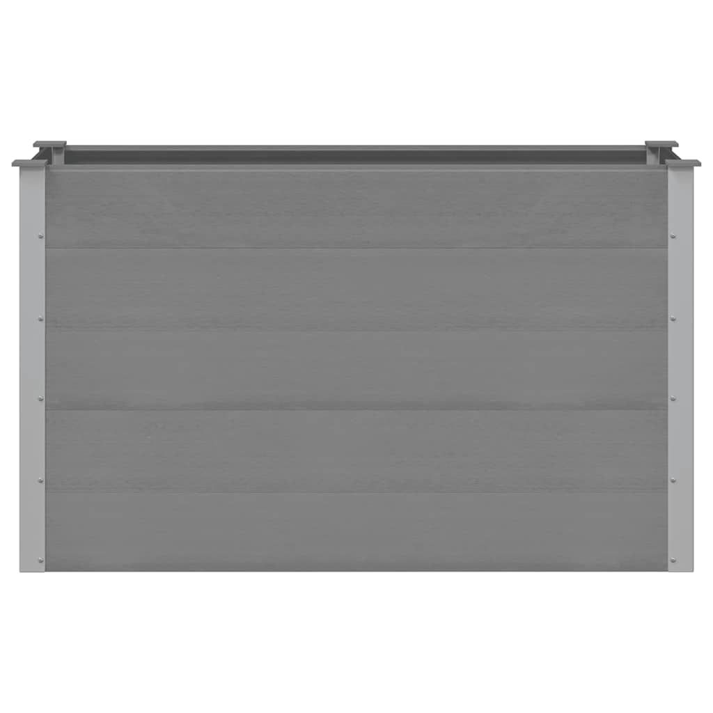 Garten-Hochbeet 200x50x54 cm WPC Grau