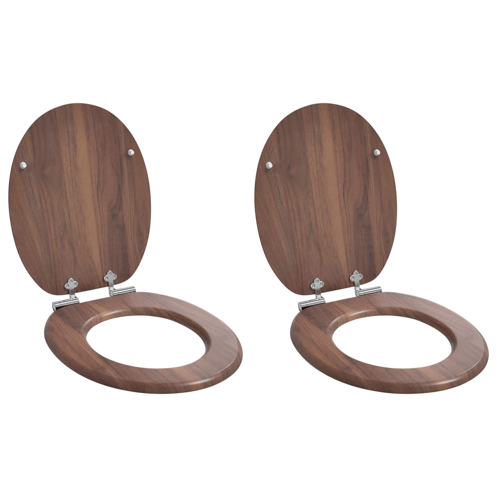 Toilettensitz MDF Deckel Schlichtes Design Weiß