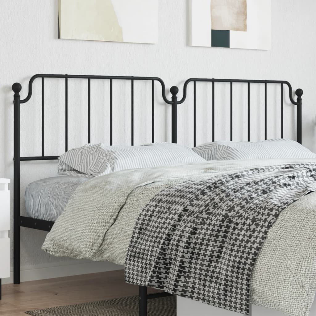 Ersatz-Kopfteil Metall Schwarz 135 cm
