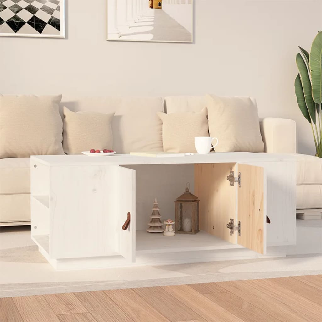 Couchtisch 100x50x41 cm Massivholz Kiefer
