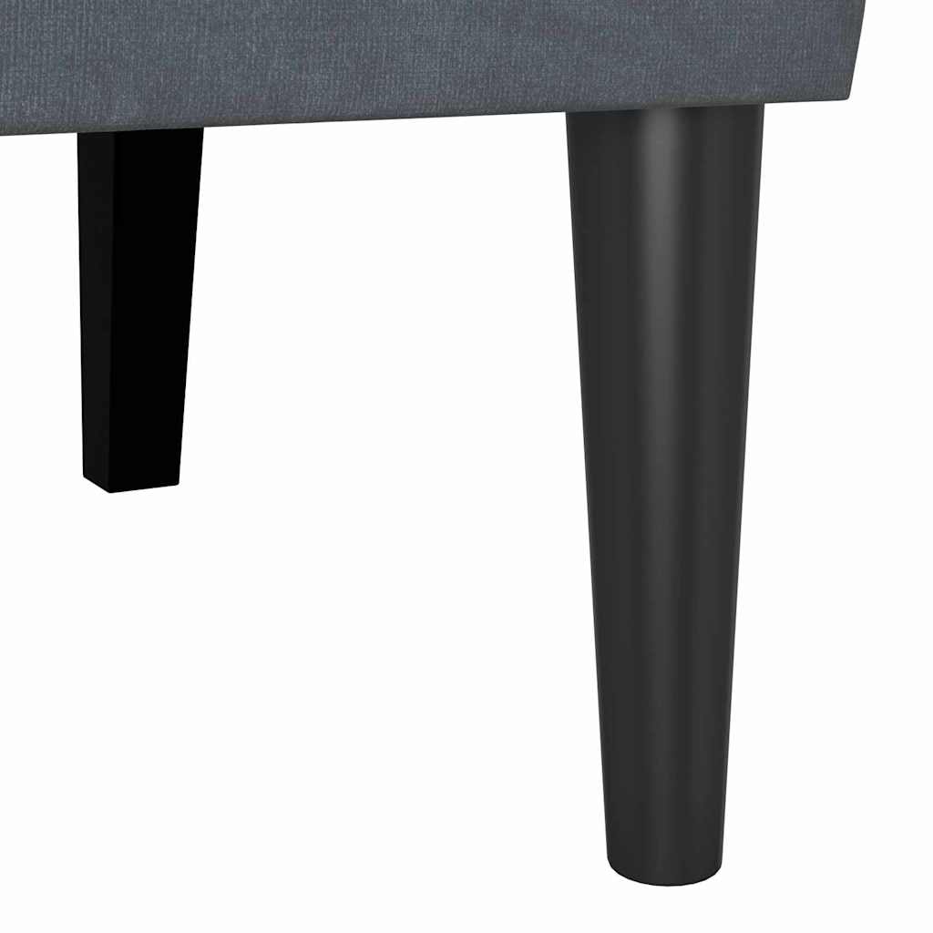 Chesterfield Bank Hellgrau 112 x 65,5 x 75 cm Samt