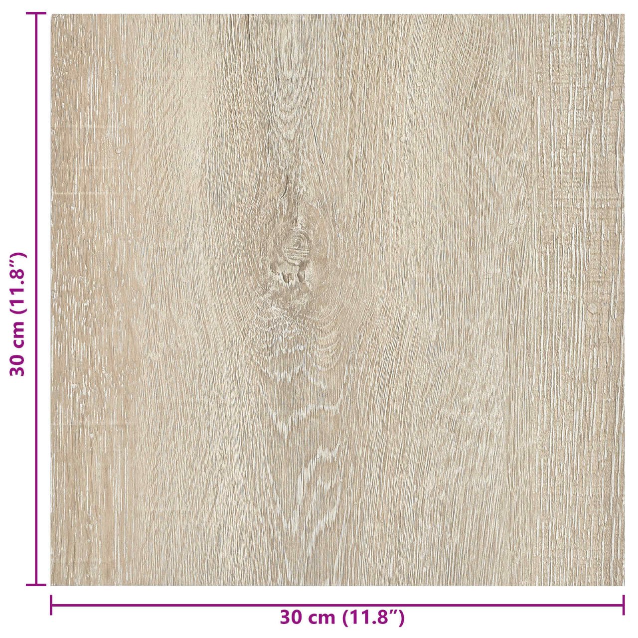 Selbstklebende Bodenplanken 30,5 x 30,5 cm 20 pcs PVC Betongrau