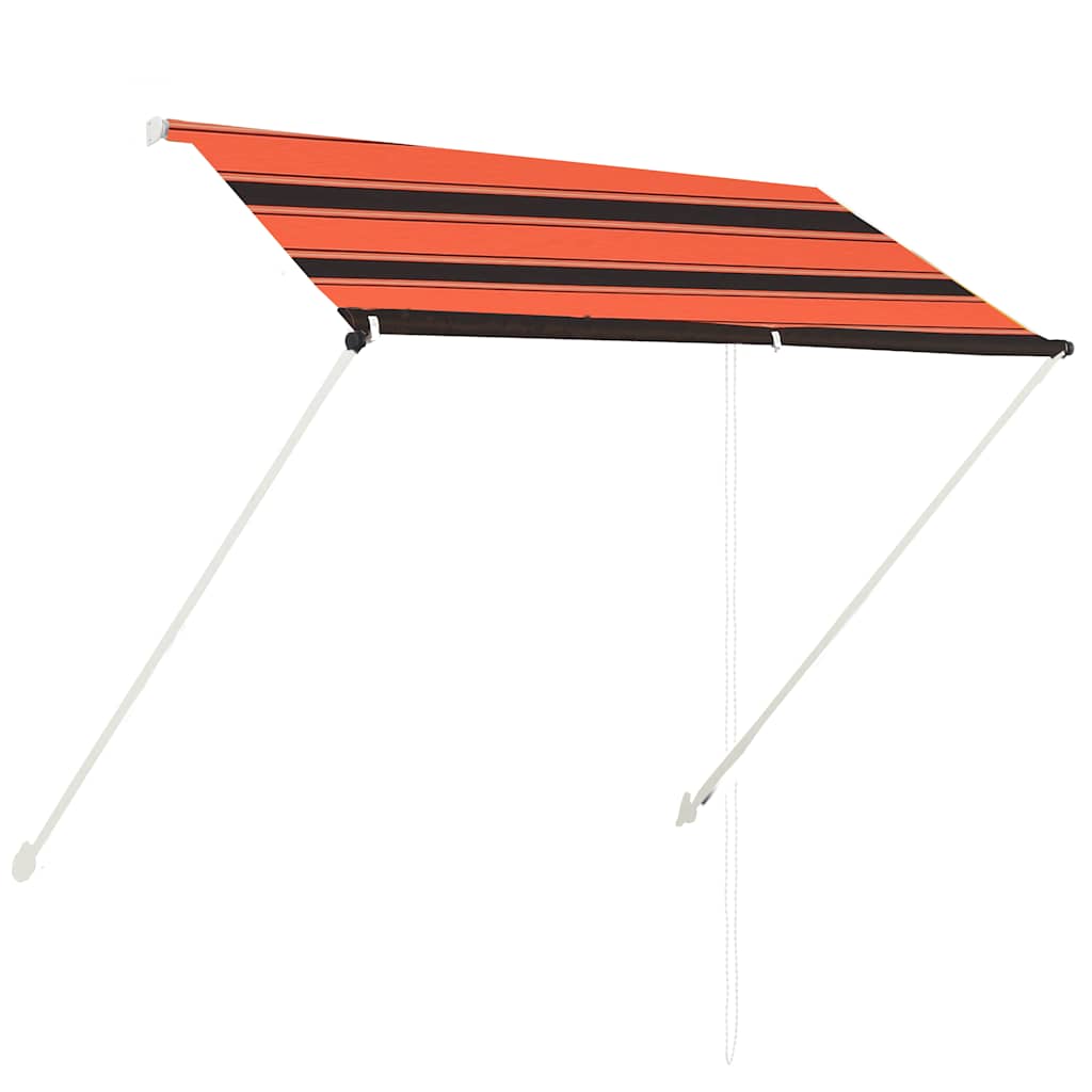 Einziehbare Markise 150×150 cm Blau und Weiß