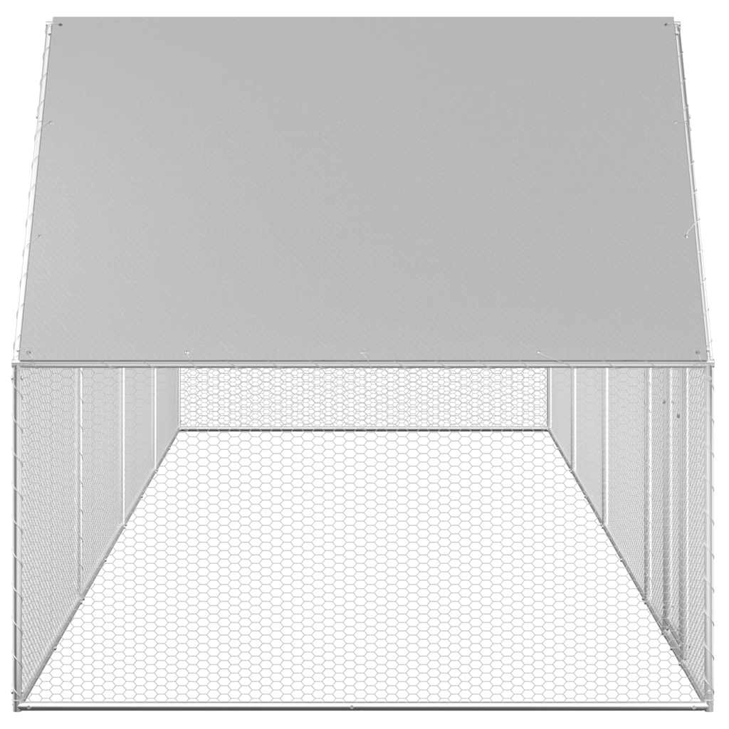 Hühnerstall 2x1x1,5 m Verzinkter Stahl