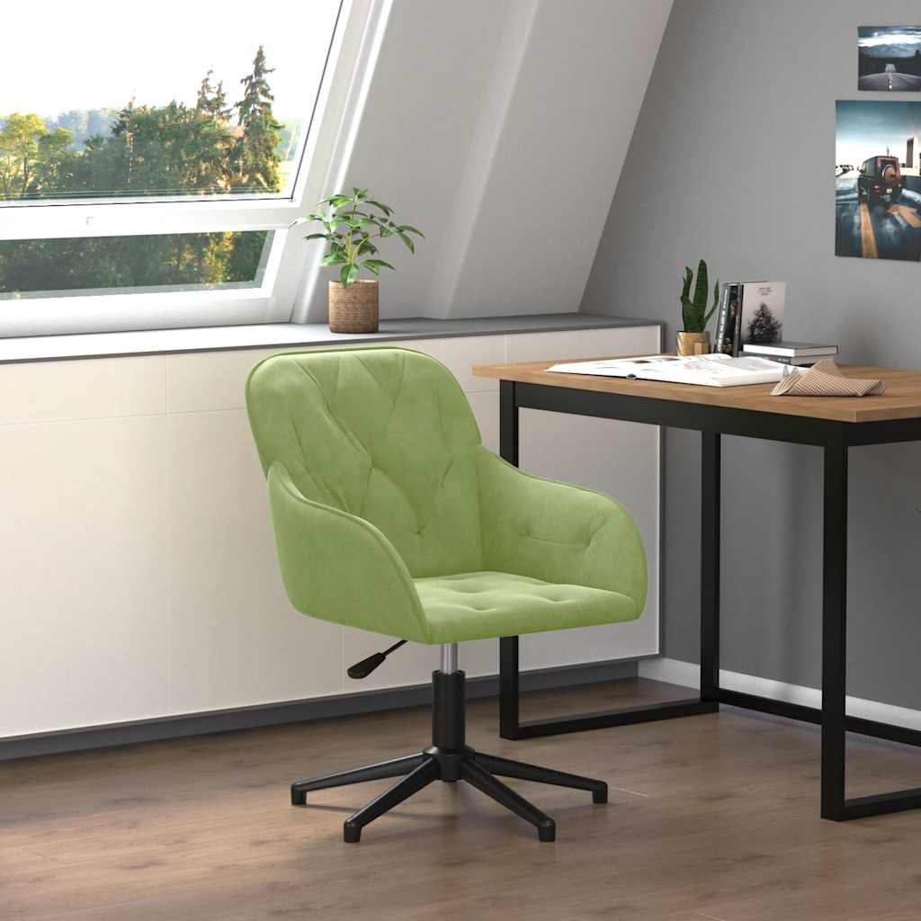 Bürostuhl Drehbar Blau Samt