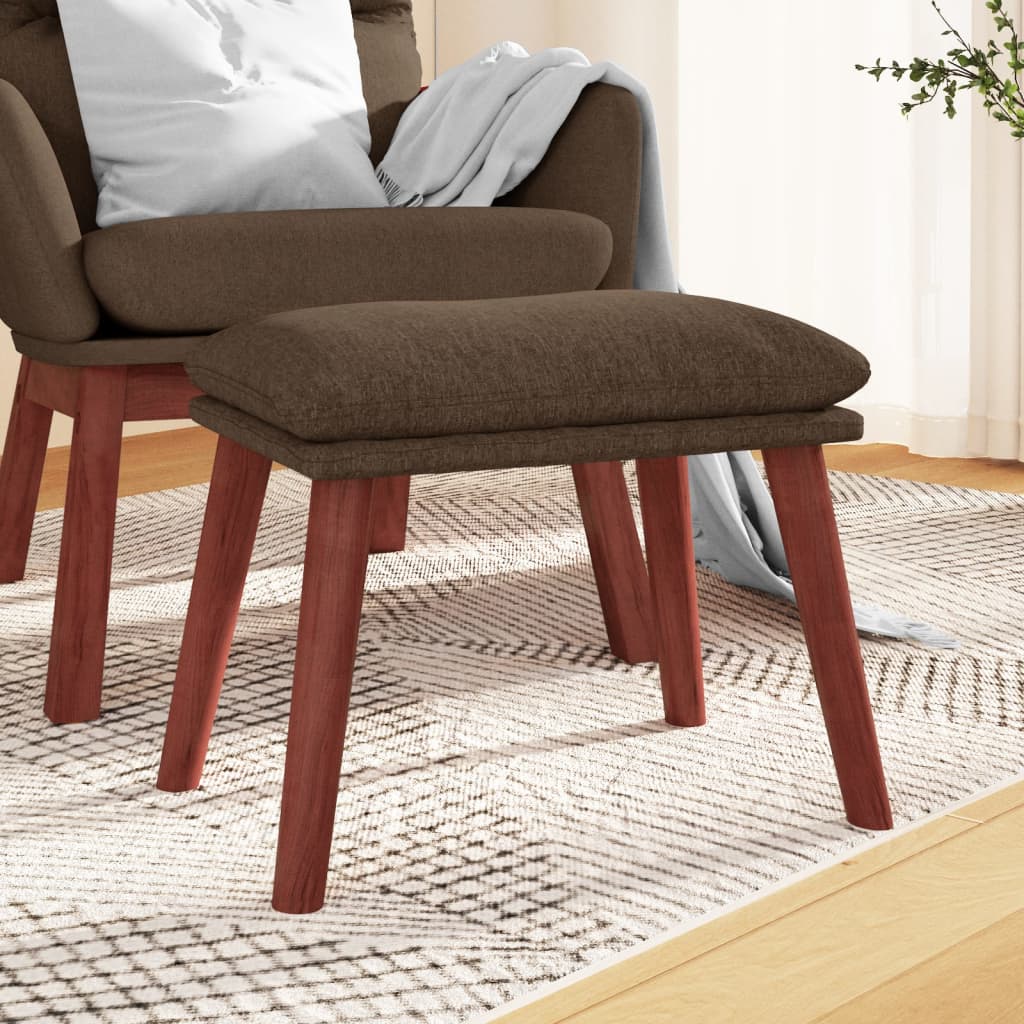Fußhocker Hellgrau 45x29,5x35 cm Stoff