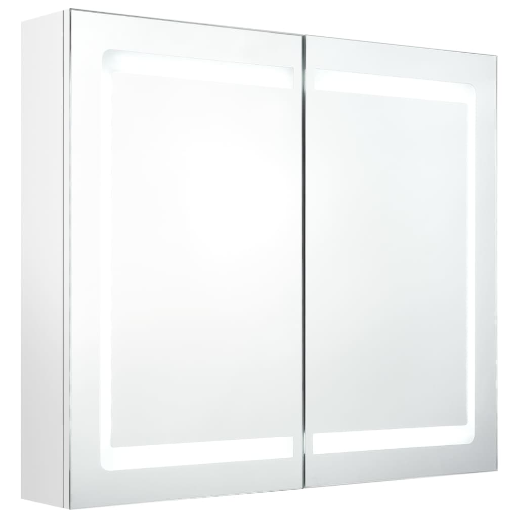 LED-Spiegelschrank fürs Bad Betongrau 80x12x68 cm