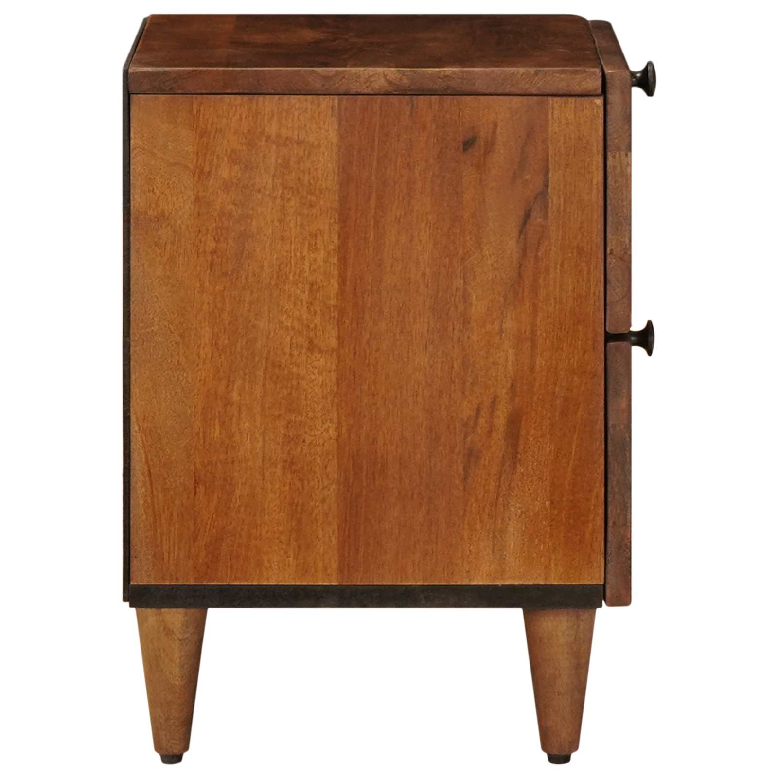 Nachttisch Braun 40 x 33 x 46 cm Massivholz Mango