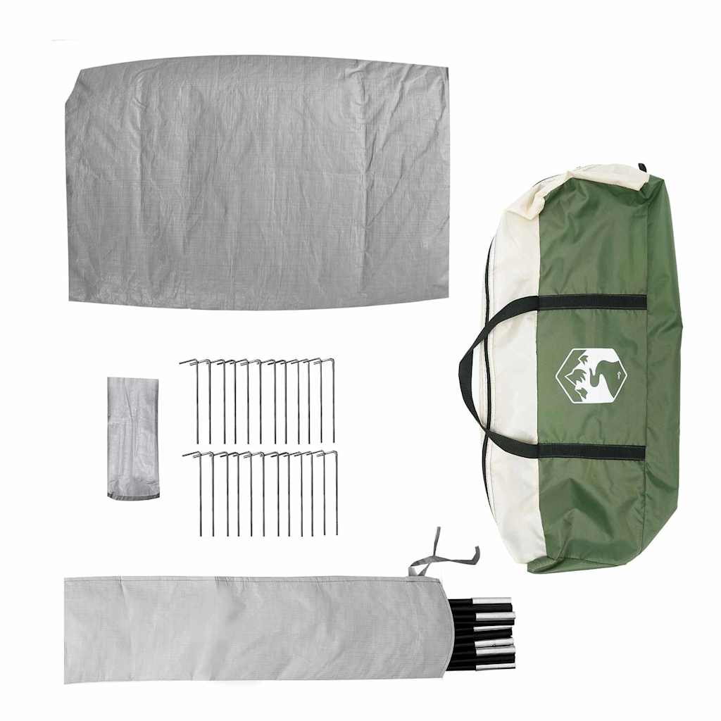 Dome Zelt für 4 Personen mit Dach Grün 455 x 252 x 178 cm