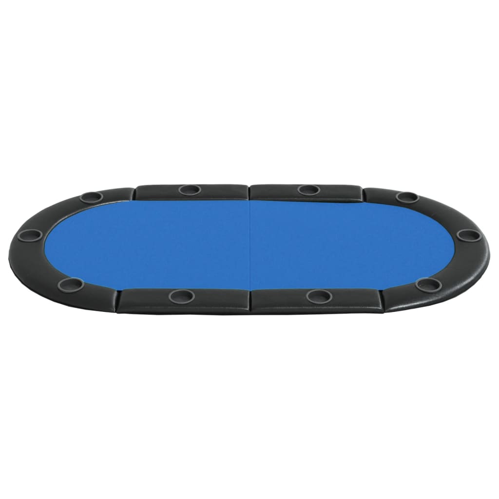 Poker-Tischauflage Klappbar 10 Spieler Grün 208x106x3 cm