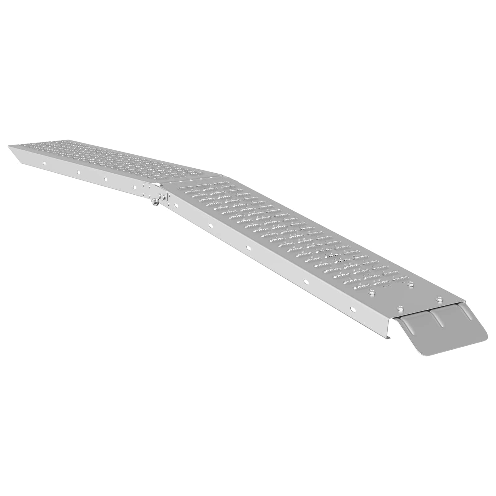Faltbare Rampe 200kg pro Rampe 2 pcs Silber 166 x 23 x 4,5 cm
