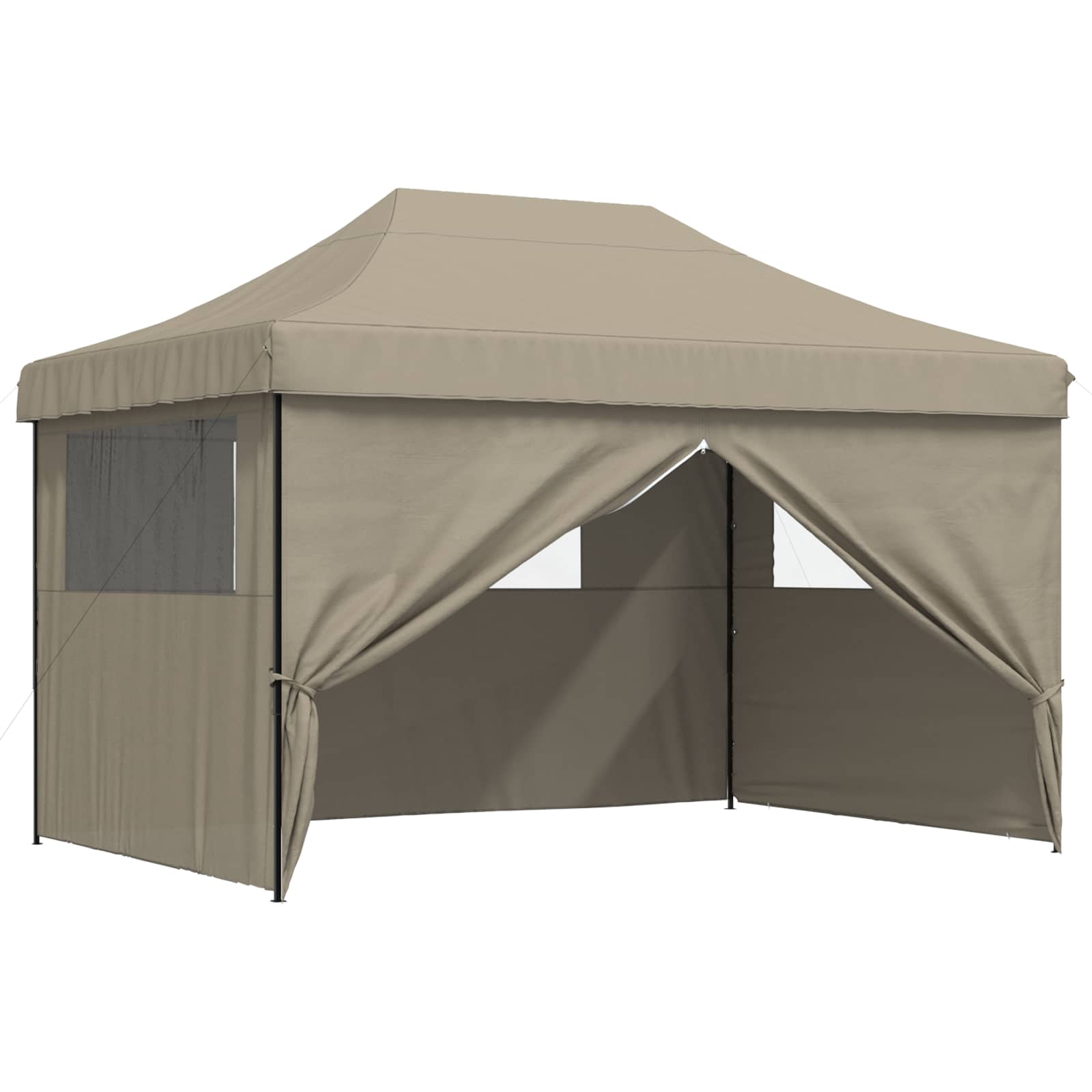 Partyzelt Faltbar Pop-Up Beige 410x279x315 cm
